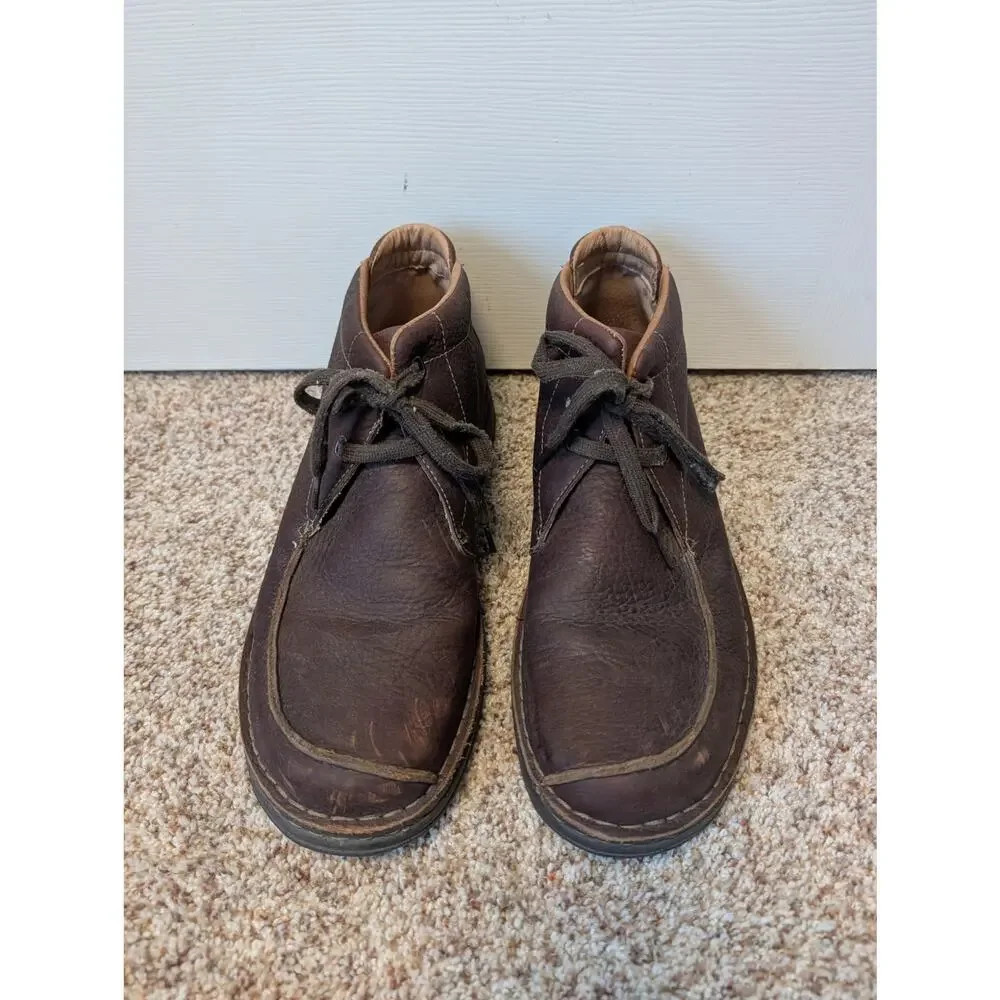 Clarks Padmore Men's 11.5M Brown Leather Wallabee Chukka Boots Lace Up 78933